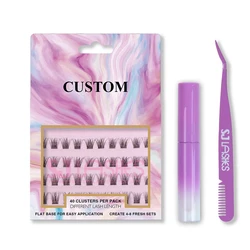 Pre Fan Eyelashes Wholesale Individual Flare Eyelashes Extension Cluster Lashes