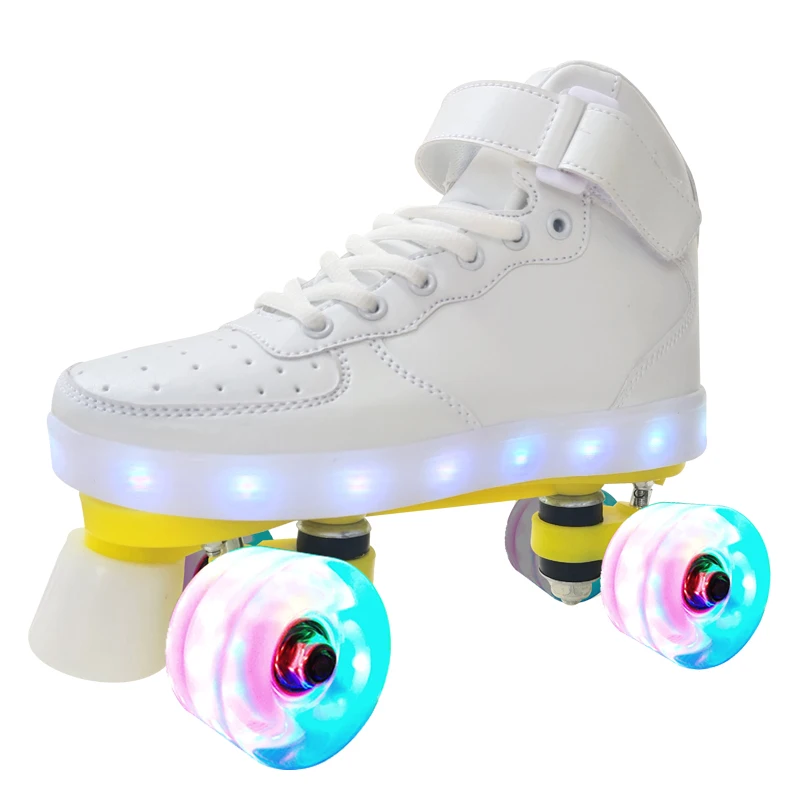 Attractive Price New Type Wave Skate Explosive Flash Pour Ado Double Row Skates