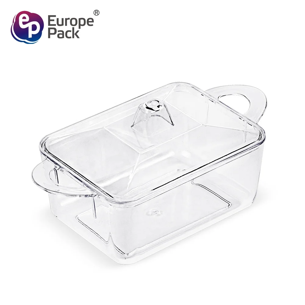 Eco friendly disposable plastic tableware 70ml mini sauce container with lid