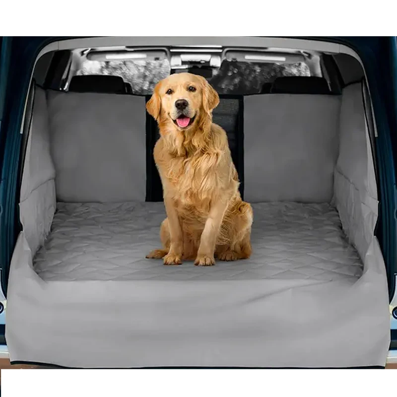 Dog Car Seat Cover SUV Cargo Liner for Dogs Waterproof Pet Trunk Cargo Cover Mat for Sedans with Bumper Flap Protector Pet Seat