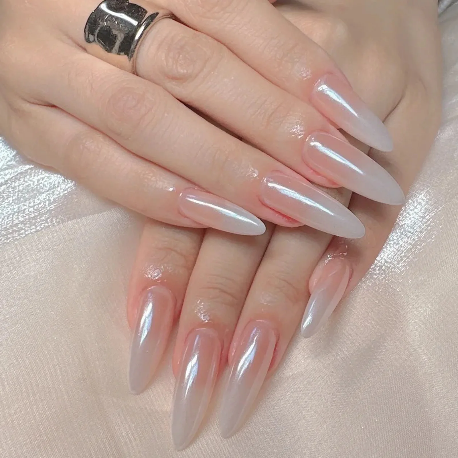 Wholesale 2024 Newest Pearl White Aurora Nail Powder Chrome Mirror Effect Supply Amazing Clear Acrylic Powder With Box for Nails