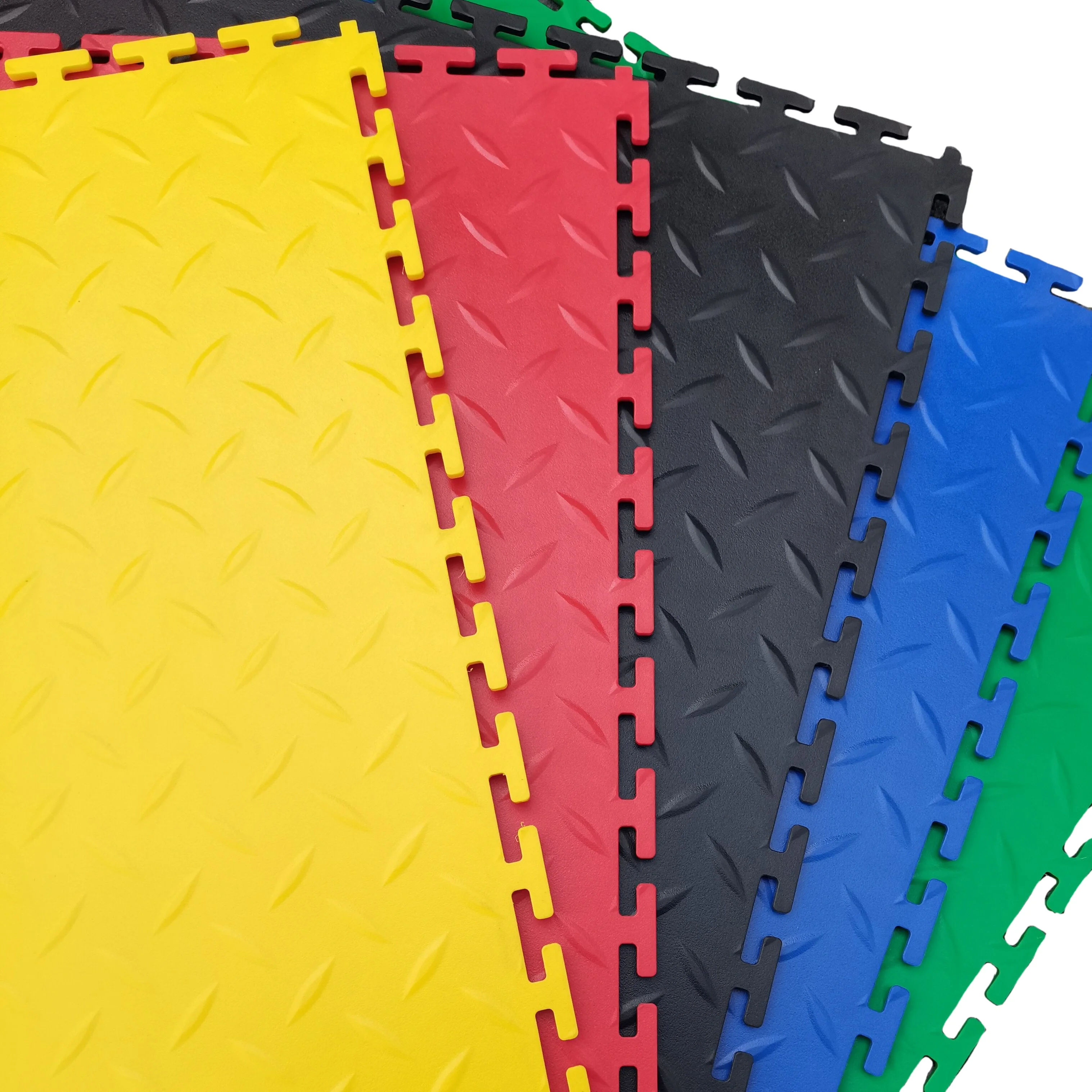 Heavy duty industrial interlocking plastic garage floor tiles pvc flooring