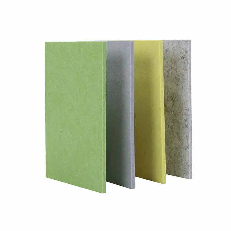 1220*2420mm High Density Light Grey Charcoal Sound Absorption PET Acoustic Panels Polyester Felt Acoustic Panels