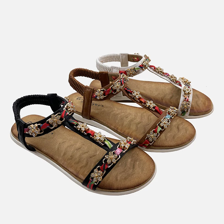 Sandals For Women Slip-on Flat Slipper Ladies Summer Slide Female Shoes Sandals OEM Factory Wholesale