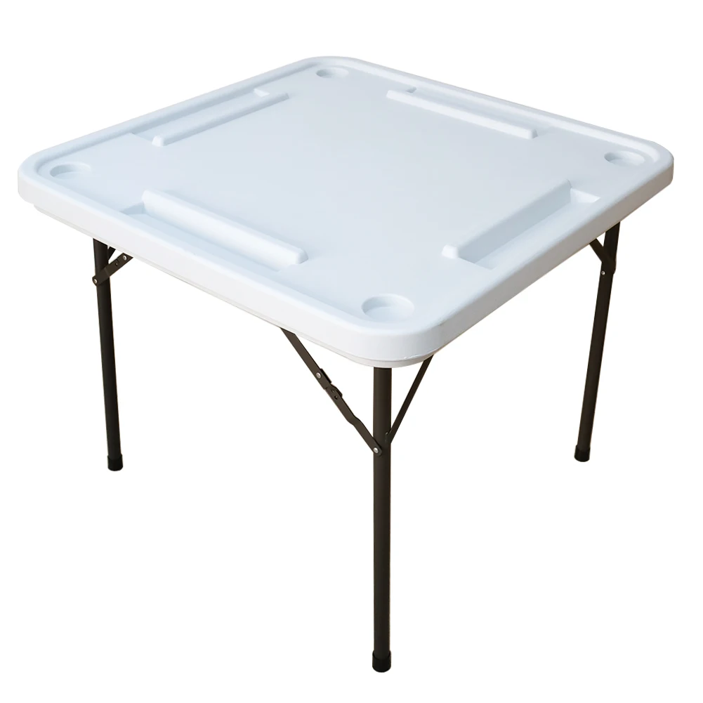 White Color Plastic Material Blow Mold Domino Game Table