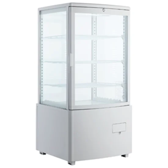 Коммерческая стеклянная дверь, холодильная витрина, 58л, четырехсторонняя столешница, дисплей, охладитель, холодильник для холодного напитка