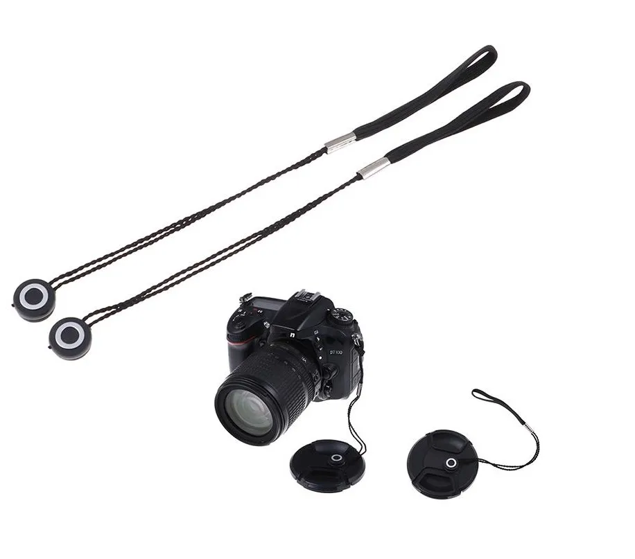 Universal Lens Cap Leash Camera Lens Cover Protection Camera Lens Cap Keeper Holder Rope for Sony Nikon Canon Camera