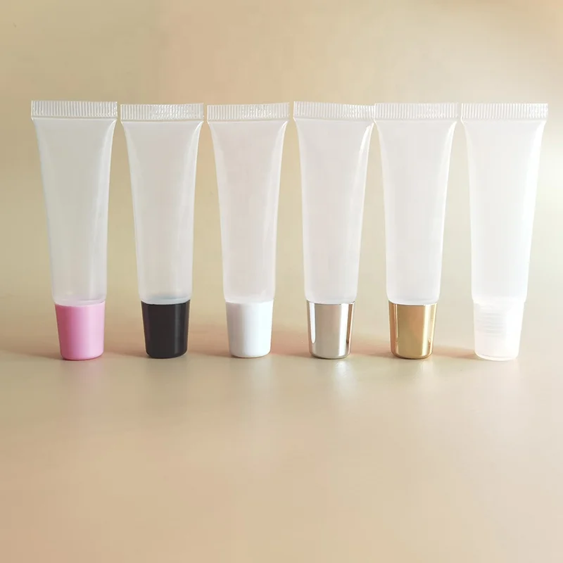 
customized logo LOW MOQ new coming wholesale high quality empty lip oil tube clear soft plastic empty squeeze lip gloss tube 