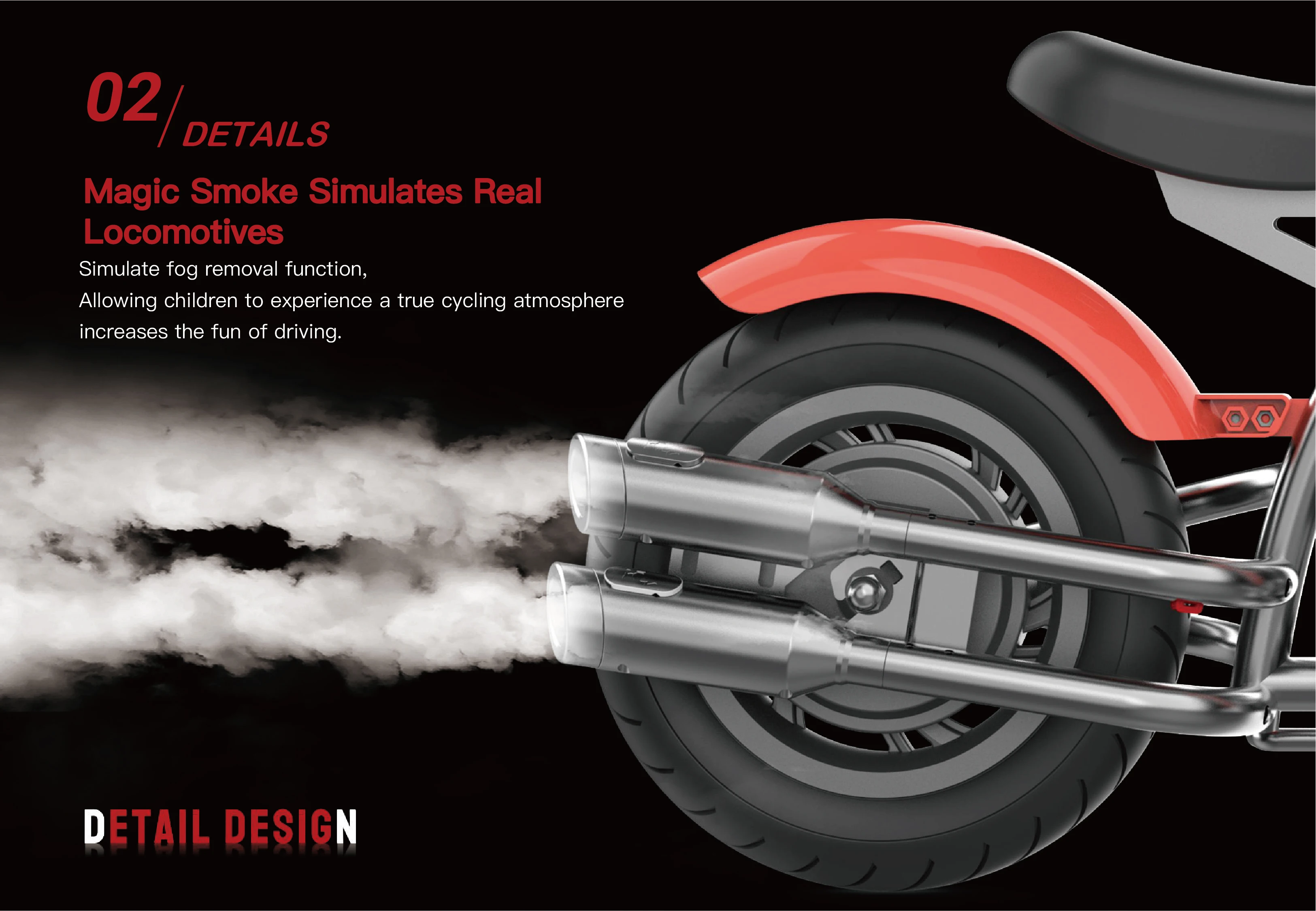 2-Wheel 3-Speed Modes 18.5V 160W Motor Power Kids Electric Motorcycle for Kids Age 3-6 Perfect Birthday gift for kids