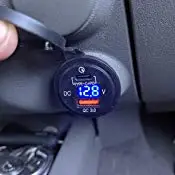 Waterproof type C PD QC3.0 usb charger with voltmeter for boat car bus