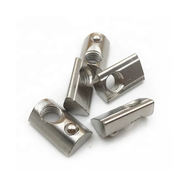 4040 Aluminum Profile T-Slot Nut M3/M4/M5/M6/M8 Half Round Spring T nuts