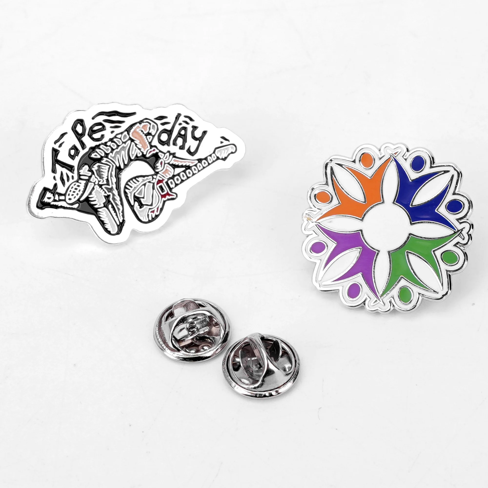 Customized Cute Cartoon Fruit Shape Metal Logo Brooch Soft Hard Enamel Lapel Pin Badges For Clothes