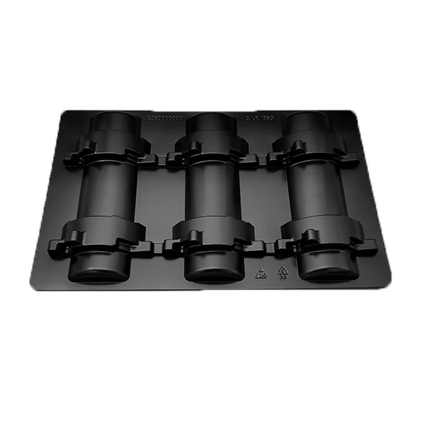 
cheap wholesale customized thermoformed PP PS antistatic electronic ESD vacuum plastic pcb blister packaging tray 