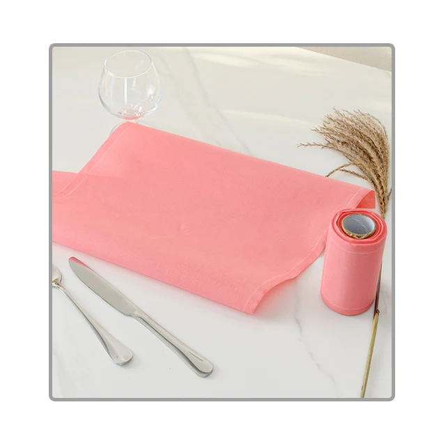 5 Star Hotel Printed Logo Peach Dining Napkins Cloth Restaurant Airlines