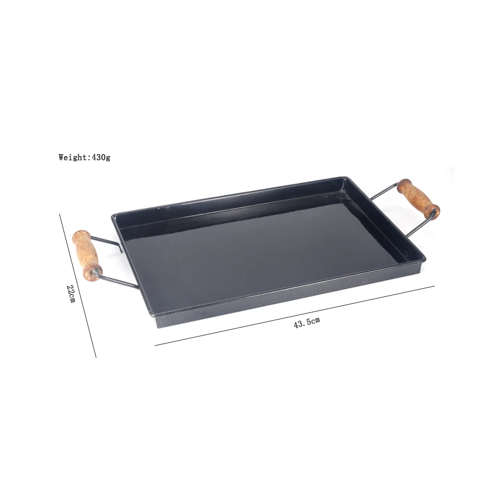 BBQ nonstick grilling topper basket tray roasting pan for camping grill