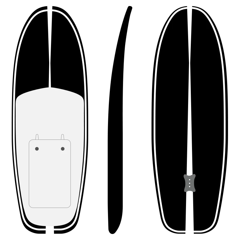 Original Surfboard Manufacturers 8KW Motor Hydrofoil Surf Board Water Foil Paddle Board with Mast Fins