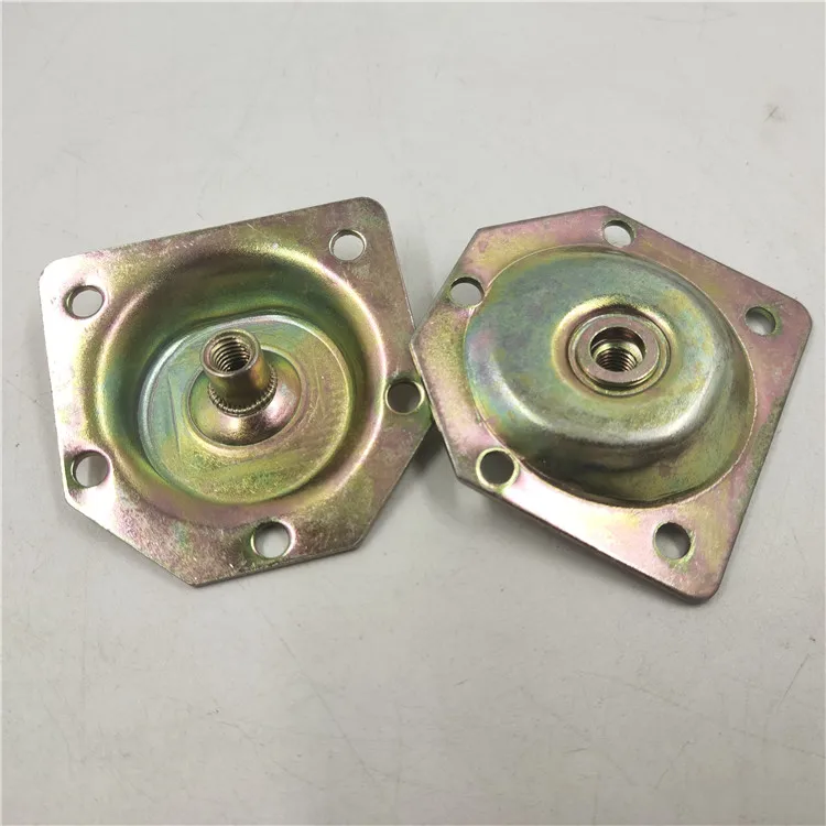 Pinlong Hardware Brackets M8 Nut Metal Mounting Plate For Furniture Legs