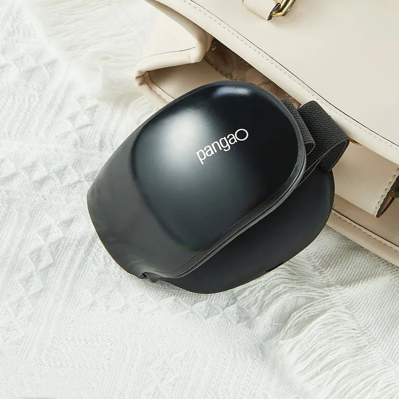 Pangao electric portable foldable vibration air pressure heating soothing smart eye massager device
