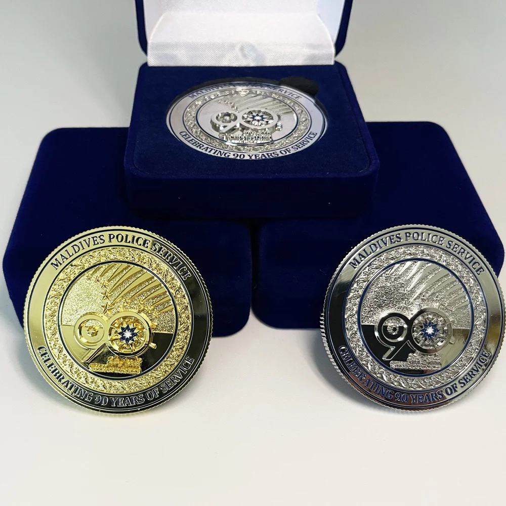 gift for cooperation challenge medallion coin uae gold coin