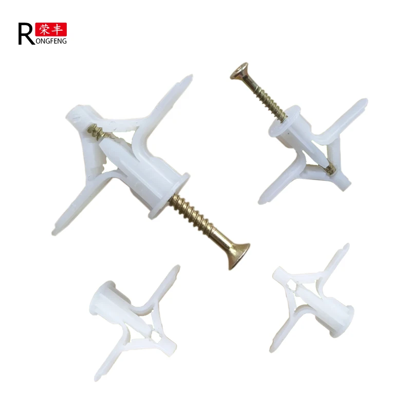 Plastic nylon Material Fixing anchor , butterfly wings wall plug anchor