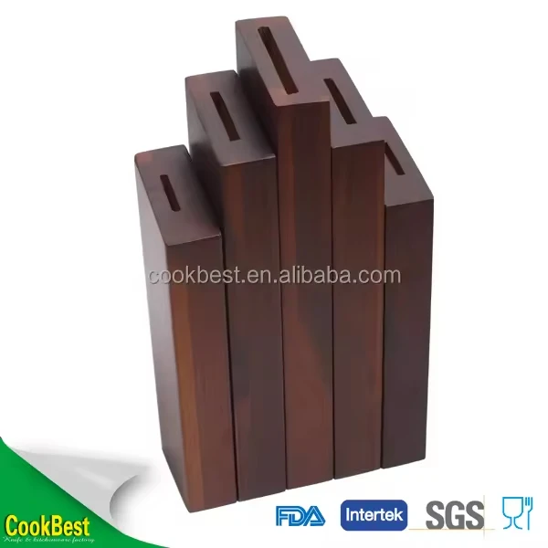 2024 Recommended Product 2 Piece Family Utility Cookbest 5pcs stainless steel knife set kitchen knives set with wooden block