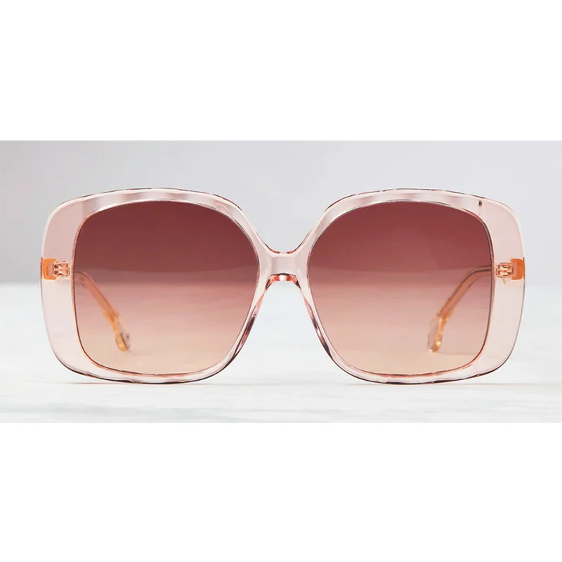 Hot Selling Fashion Oversized Square Curved Leg glasses Trend Design Party Women Sunglasses