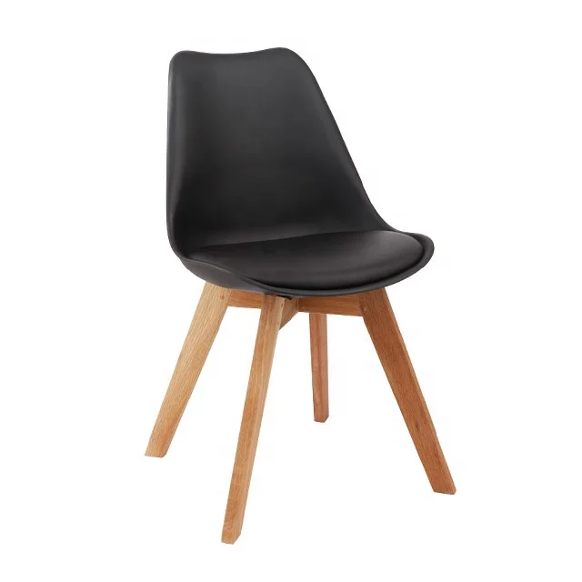 Classic Design Furniture Restaurant Classic Chairs Dining Plastic Chair with Wooden Legs
