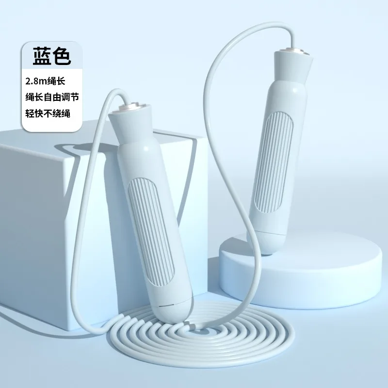 solid color adjustable cord length silicone jump rope bearing pvc speed jump rope for men