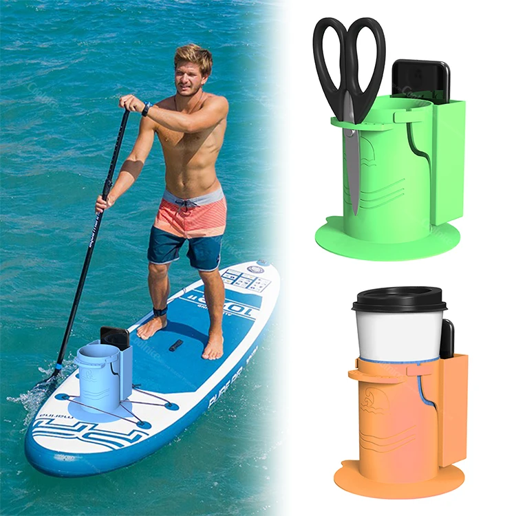 Water Drinks Holder Screw Fixed Paddle Board Sup Cup Holder Suitable for Types of Cup/Bottle/Drink