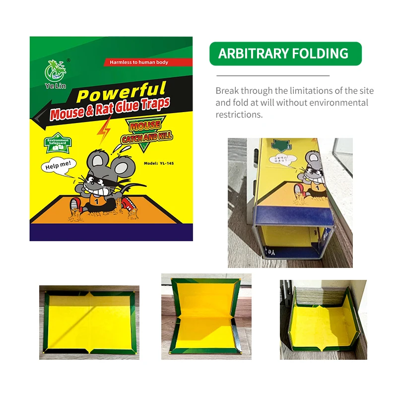 High Viscosity Sticky Mouse Board With Peanut Butter Scent Long Effective Time Waterproof Glue Mice Catcher