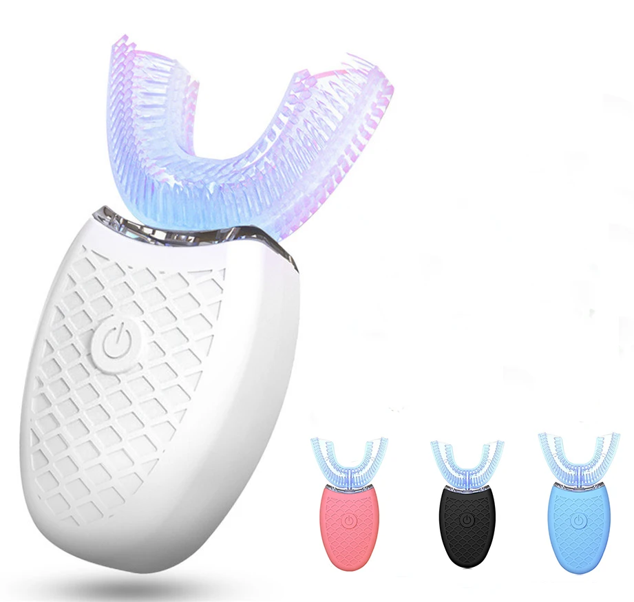 Ultrasonic Automatic Electric Toothbrush for Teeth Whitening 360 Mouth Cleaning  Adult Electric Toothbrush  U Shape