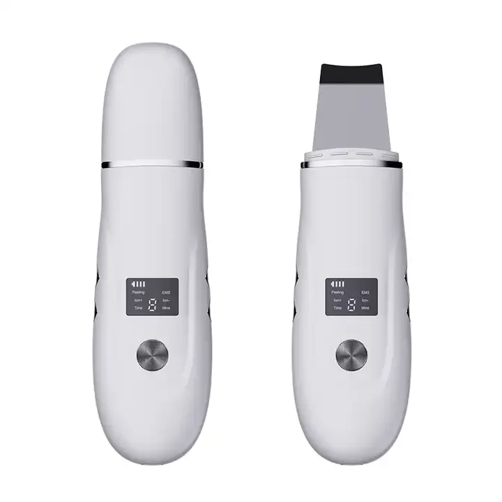 LED Professional Ultrasonic Skin Scrubber Deep Cleaning Skin Care Waterproof Portable Multifunctional Face Skin Scraper