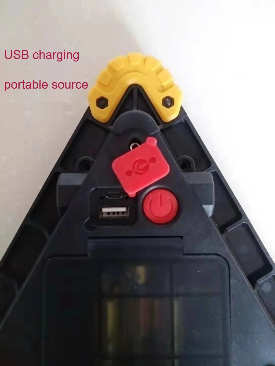 LED Red Triangle Emergency Warning COB Vehicle Worklamp Camping Light