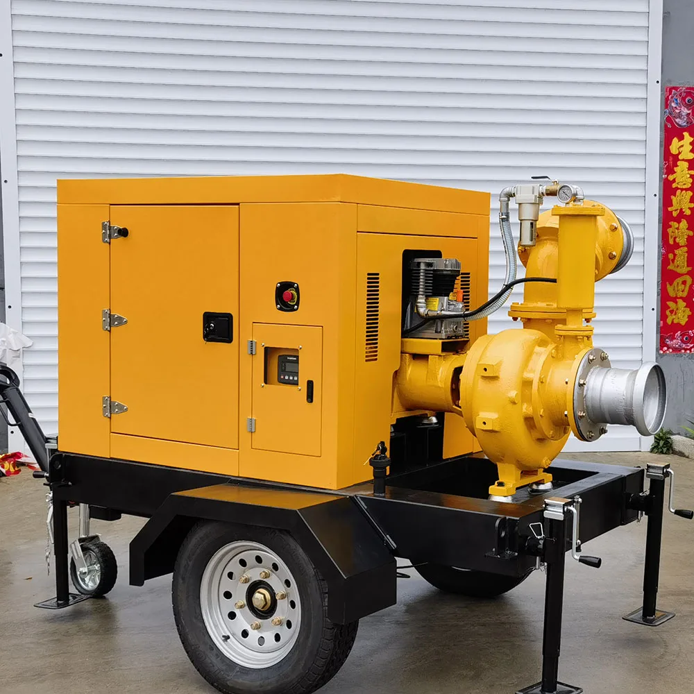 Self-priming Trailer Pump Truck for Factory Sales