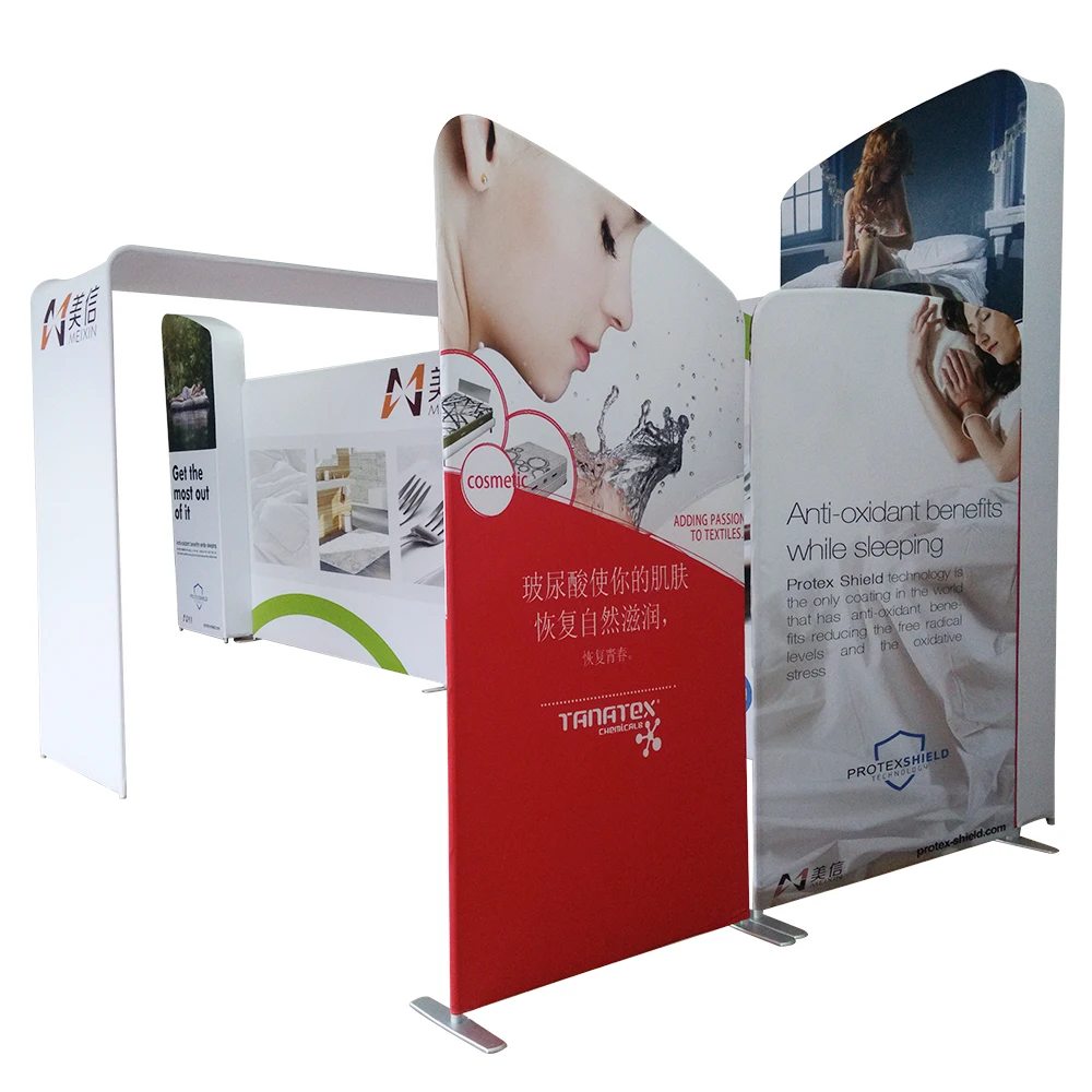 Hot sale trade show display expo custom printing fabric double sided backdrop stand banner