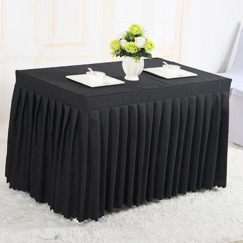 Customized hotel restaurant tablecloth rectangular square table cloths table skirt for wedding banquet