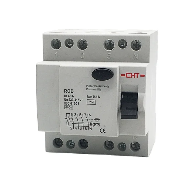 Автоматический выключатель остаточного тока 4P type A RCCB RCD