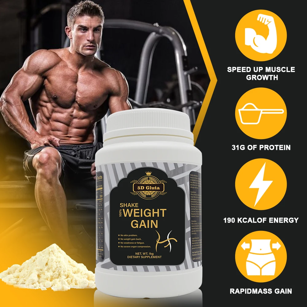 5D gluta Shake 100% WEIGHT GAIN POWDER GAIN DE POUDRE SLIMMING LOSS WIGHT WHOLESALE PRICE CUSTOMIZED protein powder supplement