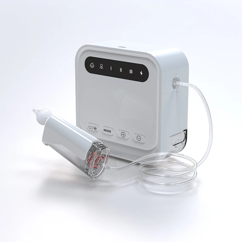 Valuable electronic nasal aspirator with baby mold and adult mold which have multi suction levels adjustable