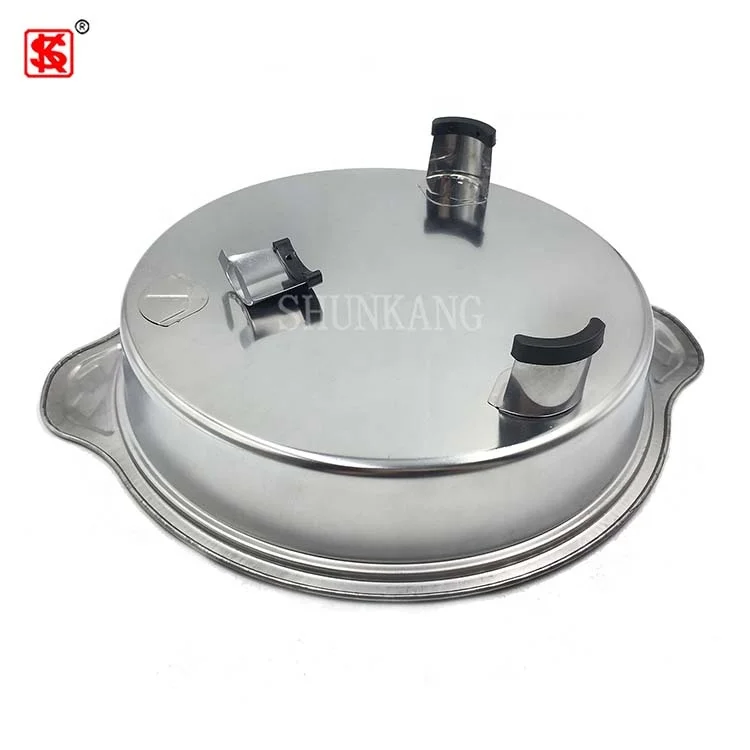 Hotel Stainless Steel buffet serving dish cheap Round chafing dish with lid