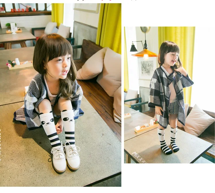 Cotton cute happy teen girls cheerleading machine for sew tube socks