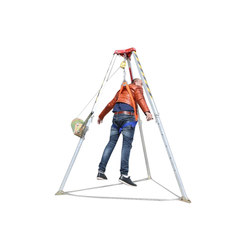 Marine  type Rescue Tripod  Safe Rescue Tripod  Lifting tripod with Chains Crane Winches