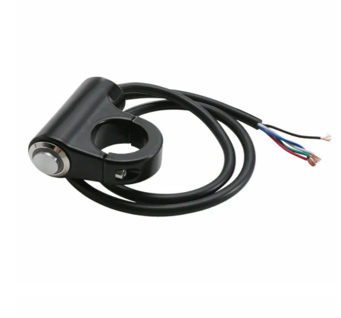 Motorcycle accessories modified switch aluminum alloy LED headlights self-locking switch spot light power switch