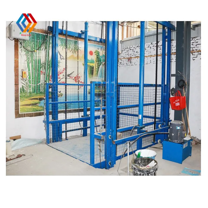 Small Cheap Products Elevators Guide Type Freight Elevator