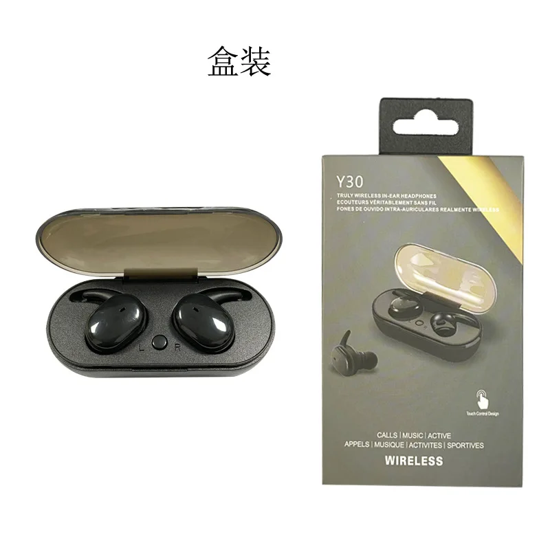Y30 Wireless BT 5.0 Headphones Wireless Earbuds with Charging Case For iPhone For Samsung