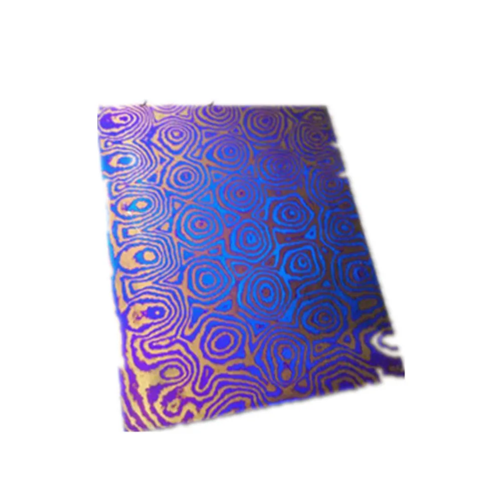 Baoji gr2 gr5 сплав титана дамасский лист Титан Mokuti timascus плита цена за кг