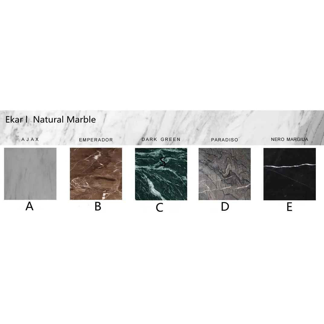 Italian Modern Elegant Marble Top Long Dining Table set Dining Room Furniture metal legs dining table set