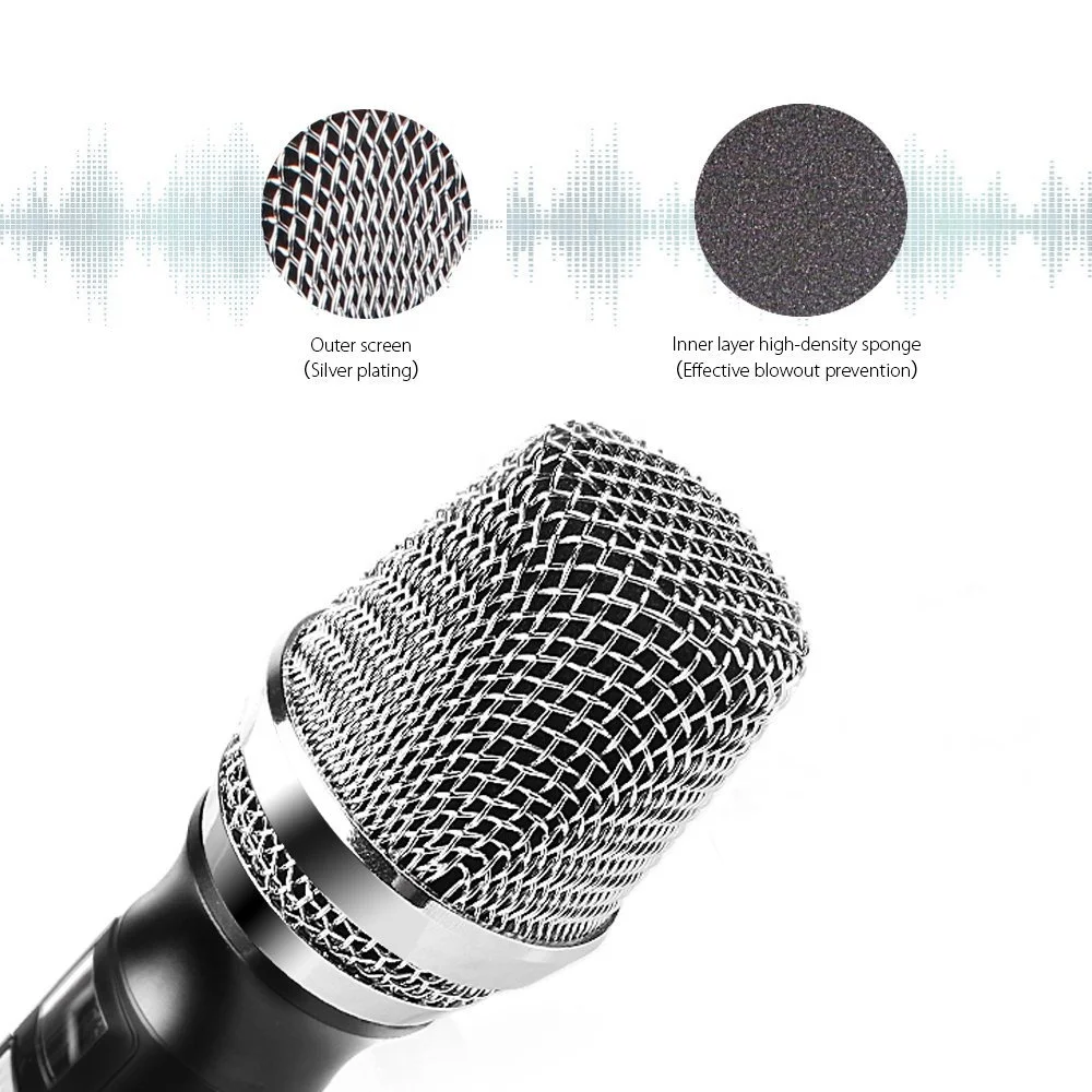
Professional Portable amplifier with UHF Voice Recording Handheld Microphone Wireless Microphone 