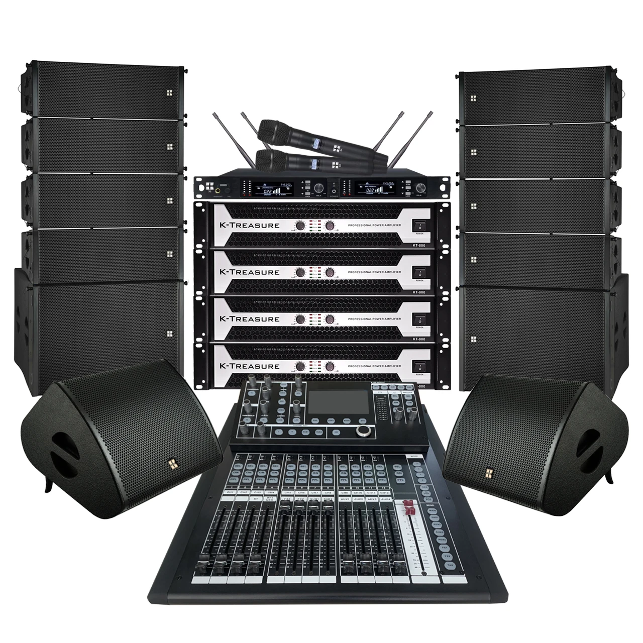 LA-210 large outdoor performance sound system for stage performer professional audio
