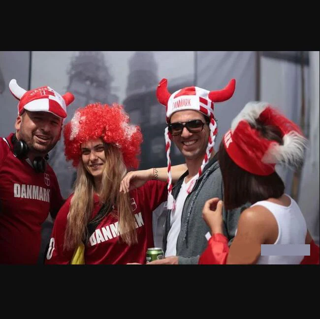 EK 2024 denmark sports trumpet football fan horn danish cheering soccer plastic adjustable horn